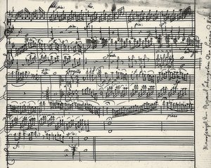 Autógrafo musical de Wolfgang Amadeus Mozart