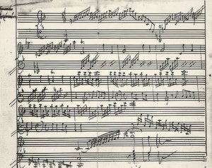 Autógrafo musical de Wolfgang Amadeus Mozart