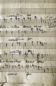 Partitura de trabajo del Réquiem de Wolfgang Amadeus Mozart (partitura) de Wolfgang Amadeus Mozart