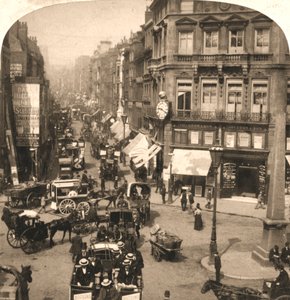 Fleet Street, Londres, 1896 de Works and Sun Sculpture Studios