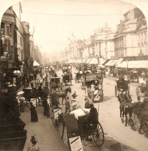Regent Street, Londres, 1896 de Works and Sun Sculpture Studios