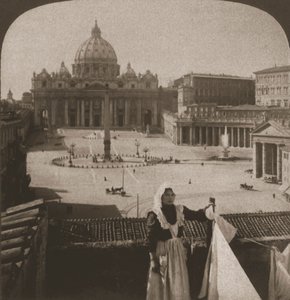San Pedro y el Vaticano, 1905 de Works and Sun Sculpture Studios