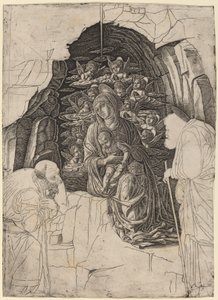 La adoración de los Magos (detalle) de Workshop of Andrea Mantegna