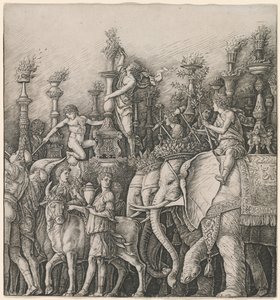El Triunfo de César: Los Elefantes de Workshop of Andrea Mantegna