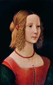 Retrato de una Chica, 1490 1930 de Workshop of Domenico Ghirlandaio