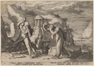 Deucalión y Pirra repoblando la Tierra