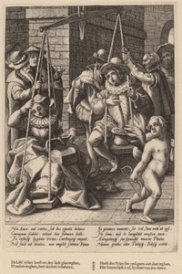 Las escalas del matrimonio de Workshop of Hendrick Goltzius, after Karel van Mander I