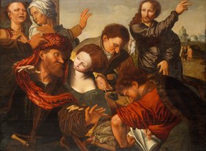 La llamada de Mateo de Workshop of Jan Sanders van Hemessen