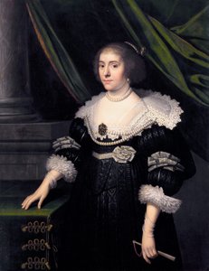 Princesa Amalia de Solms, esposa de Federico Enrique de Orange de Workshop of Michiel van Mierevelt