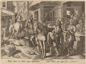 Staphae, o Estribos de Workshop of Philip Galle after Jan van der Straet