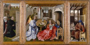 Retablo de Mérode (Tríptico de la Anunciación) de Workshop of Robert Campin