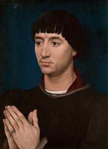 Retrato de Jean Gros, 1460-64 de Workshop of Rogier van der Weyden