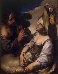 Diversión de los pastores, primera mitad del siglo XVII de Wouter Pietersz. Crabeth the Younger