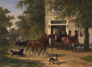 August Belmont e Isabel Perry, 1854