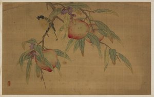 Pájaro, fruta y flores de Wu Zhang