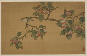 Pájaro y fruta de Wu Zhang