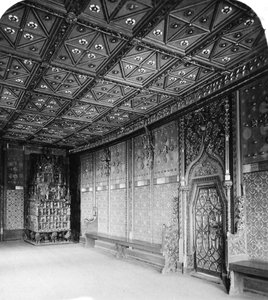 Cámara de los Príncipes, Fortaleza de Salzburgo, Austria, c1900 de Wurthle and Sons