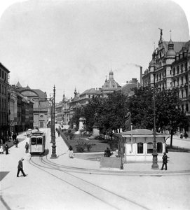 Promenadeplatz en Múnich, Alemania, c. 1900s de Wurthle and Sons