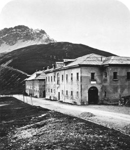 Santa María, en el paso de montaña Umbrail, Tirol de Wurthle and Sons