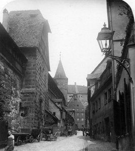 La Puerta del Tiergartnertor, Núremberg, Alemania, c1900s de Wurthle and Sons