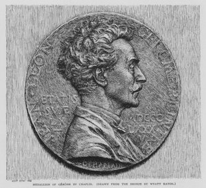 Medallón de Gerome por Chaplin (litografía)