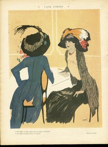 Ilustración de Xavier Gose (1876-1915) en Le Lire de Xavier Gose
