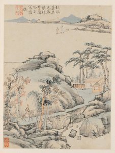 Álbum de paisajes estacionales, hoja F hoja anterior 5, 1668