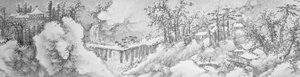 Paisaje de invierno de Xie Shichen
