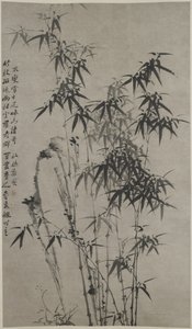 Bambú y rocas, c.1760