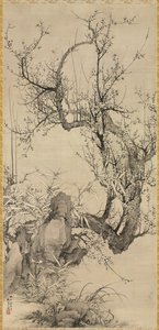 Plums, Bamboo, and Orchid de Yamamoto Baiitsu