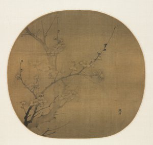 Flores de ciruelo a la luz de la luna, primera mitad del siglo XIV de Yan Hui