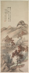 Paisaje de otoño, 1644-1911 de Yang Borun