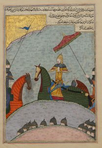 Timur antes de la batalla, Folio de una copia dispersa del Zafarnama de Ya
