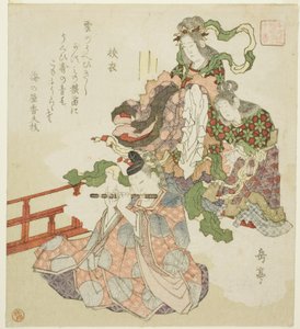 El cuento de Sagoromo, de la serie "Diez cuentos cortesanos para el círculo Honcho" de Yashima Gakutei