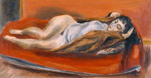 Mujer reclinada