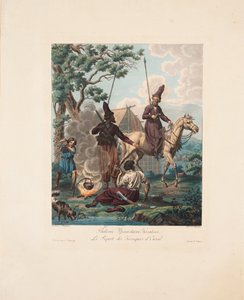 Los cosacos del Ural en guardia, 1812