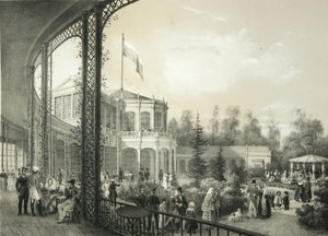 La estación de tren en Pavlovsk, 1840-1850 de Yegor Yegorovich Meier