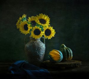 Girasoles y calabazas melancólicos de Yinan F.