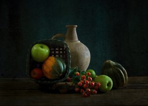 Naturaleza muerta rústica de otoño de Yinan F.