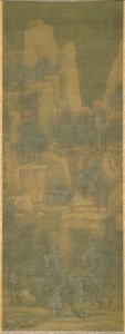 Piled Snow Deep In The Mountains (tinta y color sobre seda) de Ying Lan