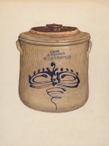 Olla con tapa, c. 1938 de Yolande Delasser