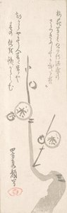 Flores de ciruelo de Yomo no Utagaki Magao