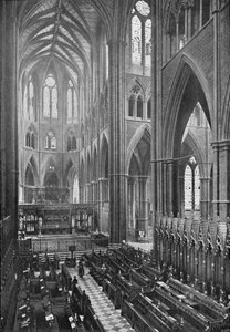 El Coro y el Ábside, Abadía de Westminster, 1902
