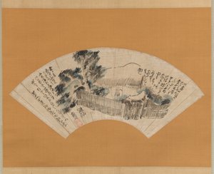 Escena de El camino estrecho hacia el norte profundo Oku no hosomichi, ca. 1780 de Yosa Buson
