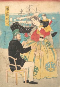 Furansujin Francés, fechado en 1861 de Yoshikazu