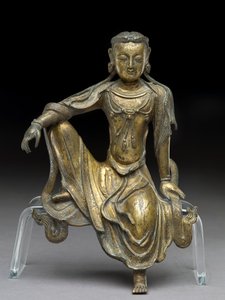 Bodhisattva Avalokitesvara, dinastía Yuan (bronce dorado) de Yuan Dynasty Chinese School