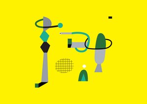 Composición geométrica abstracta, 2017 (ilustración vectorial)