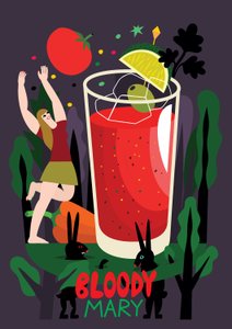 Bloody Mary, 2017 (ilustración vectorial)