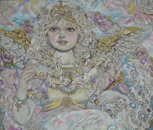 El ángel de la perla dorada
