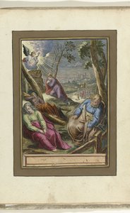 Cristo en la corte de Getsemaní Pasión de Cristo (título de la serie) de Zacharias Dolendo